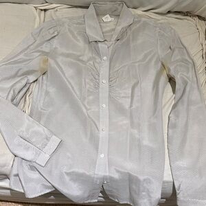 Club Monaco Striped Button Up Blouse